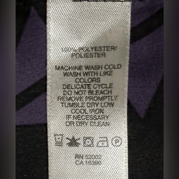 DKNY Sleeveless Electric Geo Print Fuschia Purple Black Skater Mini Dress TB4 - Picture 6 of 6